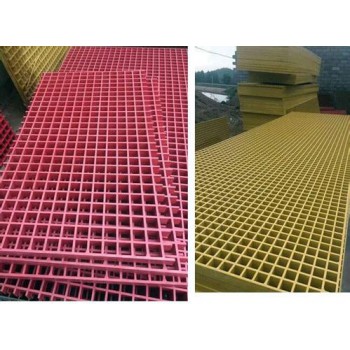格栅板树篦子树池盖板专用383825型黄色玻璃钢格栅