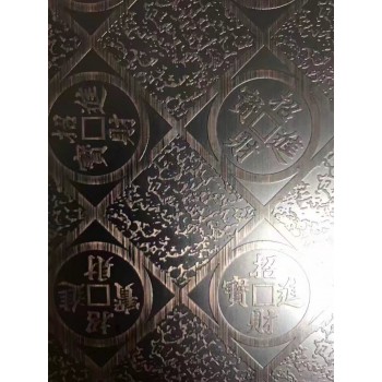 红古铜不锈钢板 拉丝红古铜不锈钢板 蚀刻红古铜不锈钢板 兰州不锈钢板