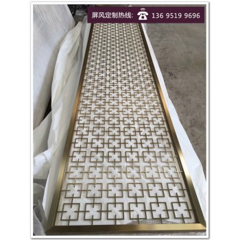 不锈钢屏风,酒店屏风,春花秋实客厅玄关