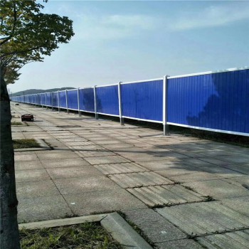 工地施工防护围挡 PVC工地施工围挡 市政道路施工彩钢板围墙