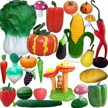 蔬菜雕塑 玻璃钢水果蔬菜雕塑 瓜果雕塑