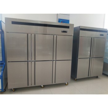 河南郑州商用冰箱哪个牌子好 两门四六门不锈钢冰柜后厨冷冻柜