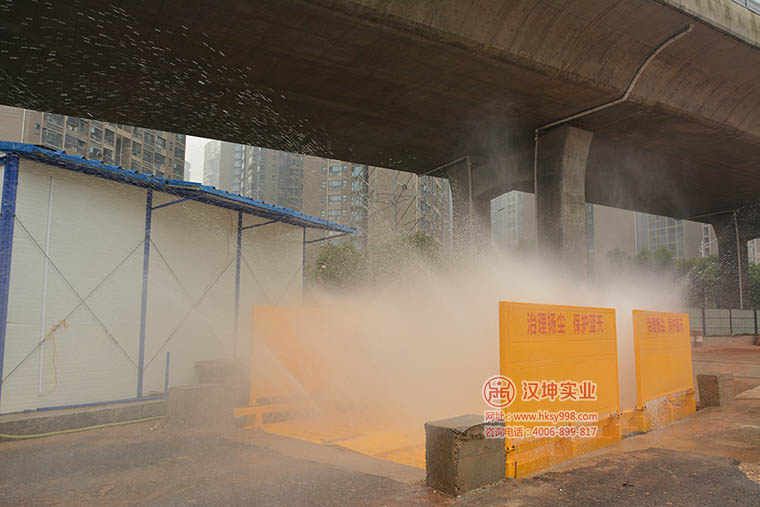 工地洗车机工地现场安装实景图