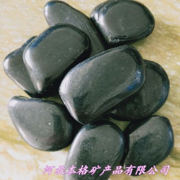 本格供应 天然黑色鹅卵石 2-3cm 雨花石  天然黑色砾石