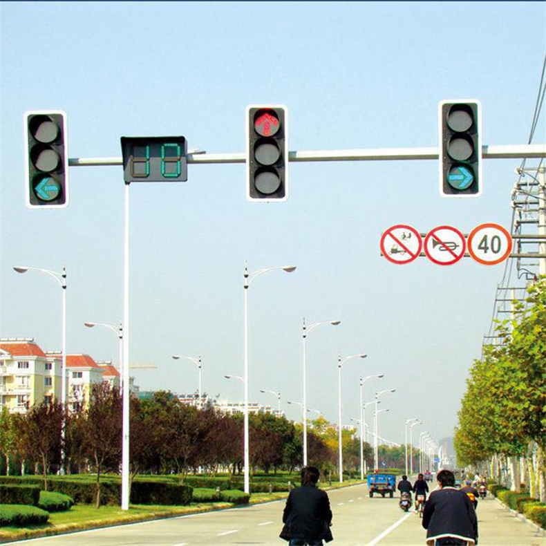 扬州厂家定制交通信号灯价格指示灯框架式信号灯杆LED交通红绿灯厂家高速公路龙门架工程人行道红绿灯带语音提示示例图6
