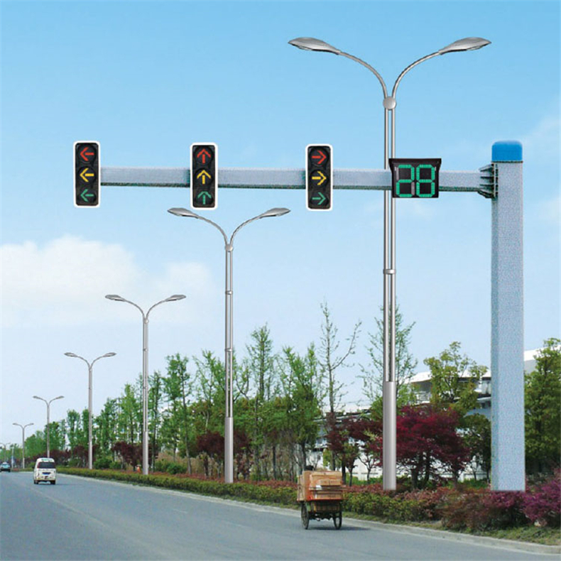 扬州厂家定制交通信号灯价格指示灯框架式信号灯杆LED交通红绿灯厂家高速公路龙门架工程人行道红绿灯带语音提示示例图7