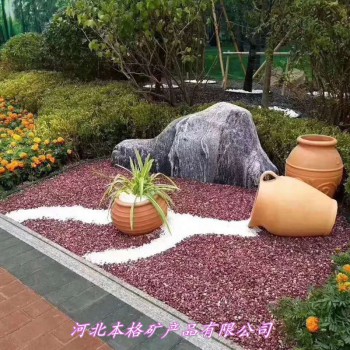 本格厂家直销 日式庭院装饰石子 枯山水石子 黑色石子