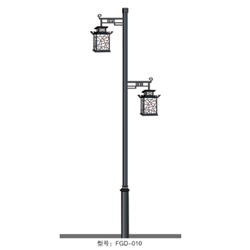 金秋新款大型会场 广场景观灯生产厂家 仿古现代欧式双头庭院灯价格 方形立柱led景观灯 批发别墅区公园 太阳能景观灯示例图5