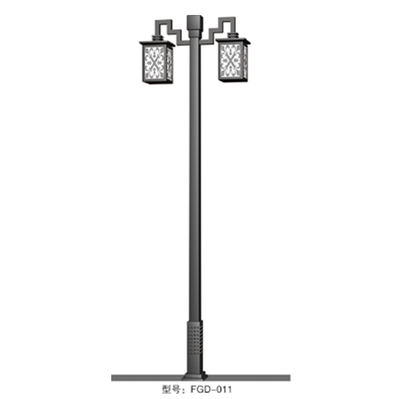 金秋新款大型会场 广场景观灯生产厂家 仿古现代欧式双头庭院灯价格 方形立柱led景观灯 批发别墅区公园 太阳能景观灯示例图13