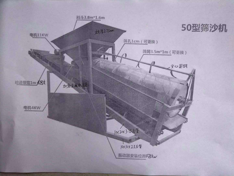 筛沙机，滚筒筛沙机，50型筛沙机，30型筛沙机，20型筛沙机