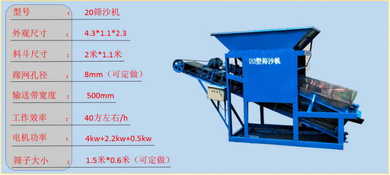 20滚筒筛沙机图片