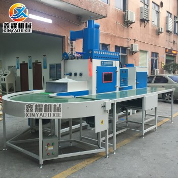 江苏扬州通信设备输送式自动喷砂机 压铸铝件喷砂机厂家