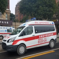 福特新全顺V362中轴中顶汽油监护型救护车