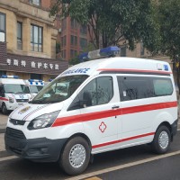 福特新全顺V362短轴中顶汽油监护型救护车