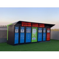 广东TCS-300公斤回收分类垃圾箱，500公斤环保智能垃圾