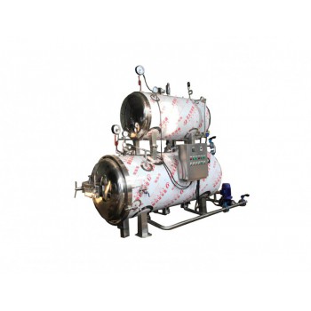 春泽机械新品双层热水循环香酥鱼杀菌锅