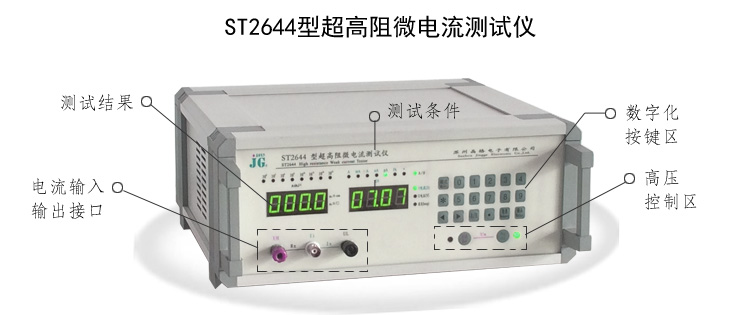 ST2644超高阻微电流电阻率测试仪