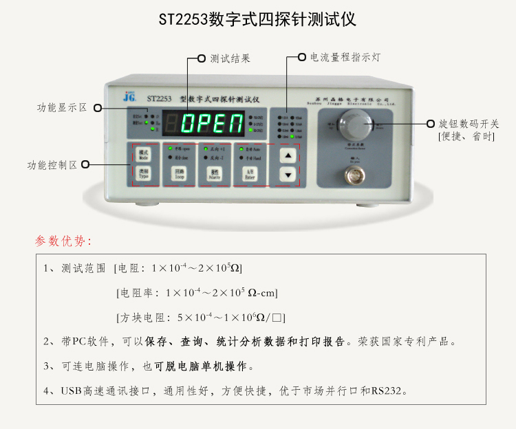 石墨烯薄膜方阻电阻率测试仪选型方案