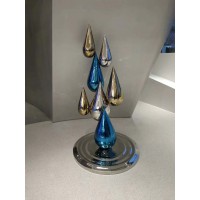 不锈钢水滴雕塑 水滴