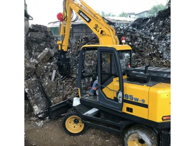 轮式抓钢机价格,可定制固定式抓钢机