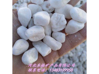 北京厂家直销3-5公分白色鹅卵石 黑色雨花石 本格白色鹅卵石