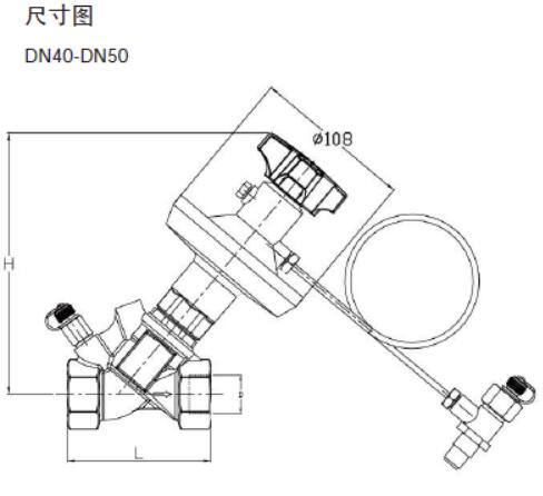 VDP 动态压差平衡阀 尺寸