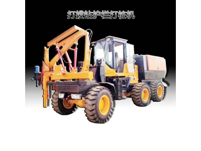 制作高速公路护栏打桩机 四川波形护栏钻孔机 公路护栏打桩机