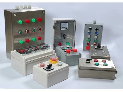 按钮盒、铝合金控制盒、非标控制盒