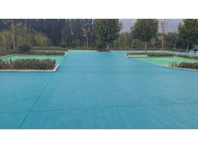 彩色透水混凝土 透水地坪 透水砼 无砂透水混凝土 材料厂家