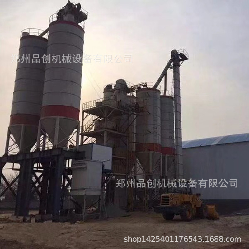 直销干粉砂浆搅拌站 平台式普通地平砂浆生产线 自动配料型干粉线示例图8