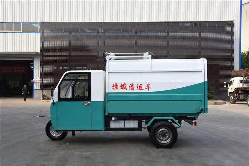 电动三轮挂桶垃圾车 (2)