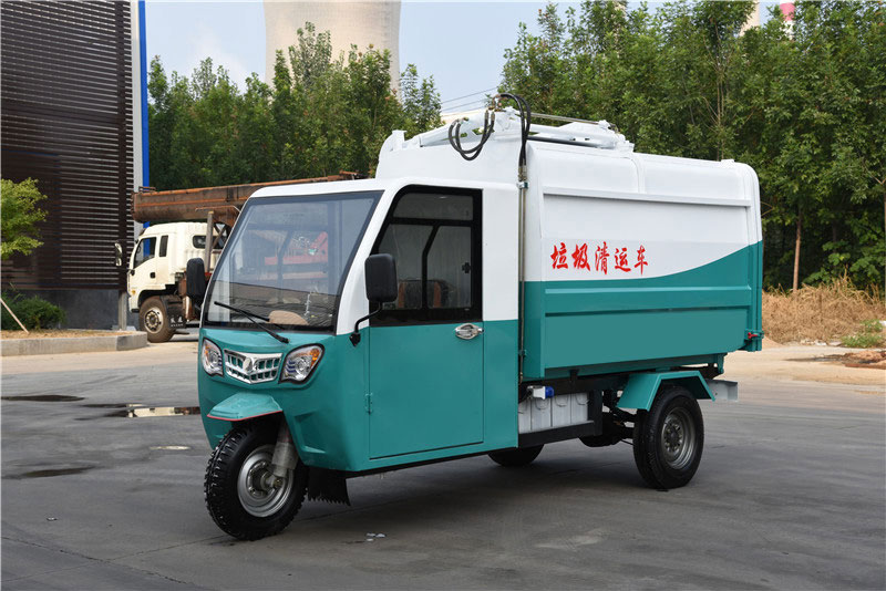 电动三轮挂桶垃圾车 (3)