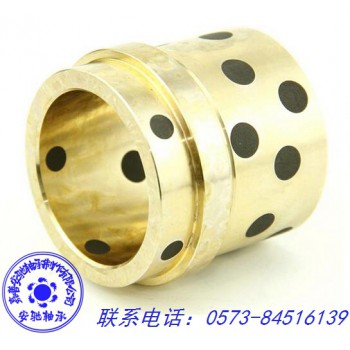 专业生产无油自润滑轴承 石墨镶嵌铜套 浙江无油铜套