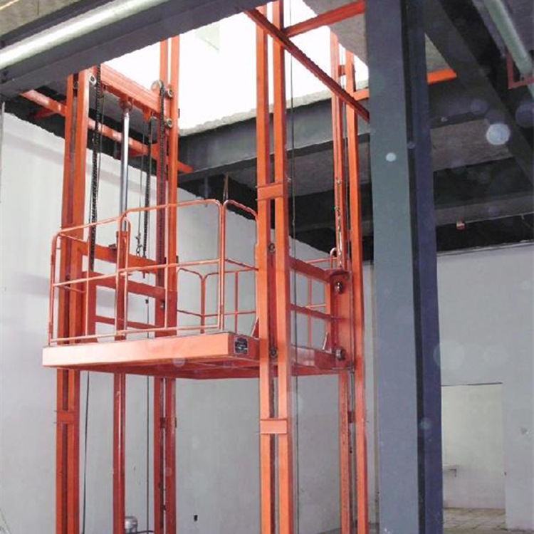 龙铸厂家定做厂房液压载货升降机导轨式  2吨3吨二层三层SJD货梯示例图6