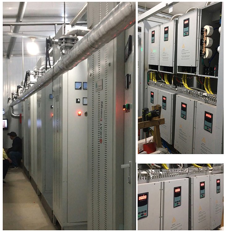 3.5KW/5KW 电磁加热控制器工作现场