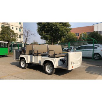 8座无车顶观光电动车 两头驾驶 不调头 东莞玖龙纸业车间用车