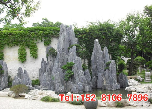 斧皮石假山5