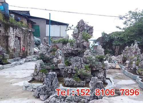 龟纹石假山2
