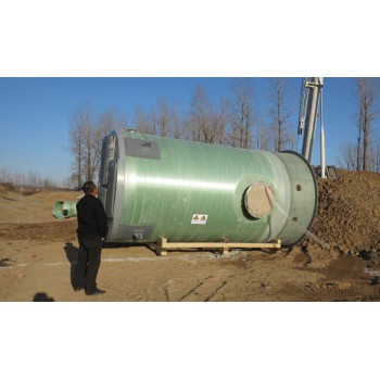 一体式预制泵站 一体化小型污水提升泵站玻璃钢材质雨水排涝泵站