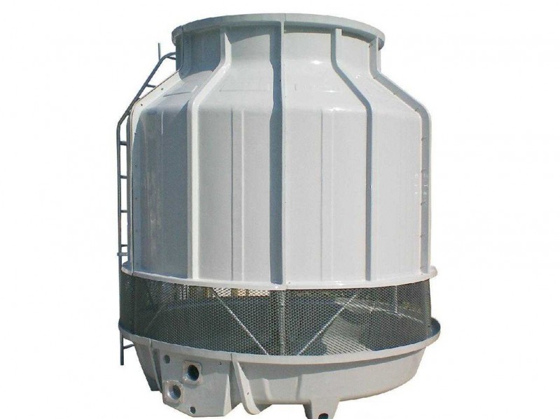 逆流式冷却塔玻璃钢冷却塔工业水塔圆型凉水塔10T-1000T