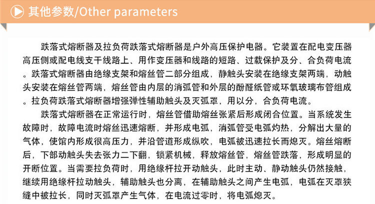 华册 RW11-10KV-100A-200A 户外 高压跌落式熔断器 保险 令克开关 熔管示例图10