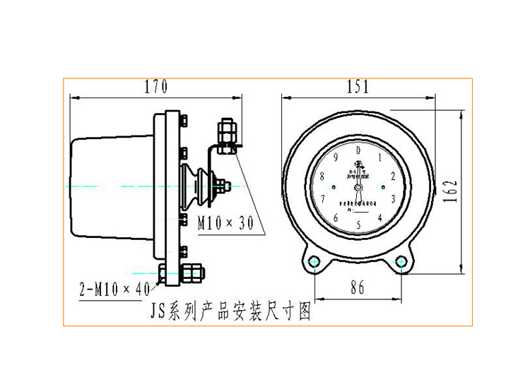 华册电气 JS-8 6-10-35KV 氧化锌 避雷器放电计数器 厂家正品直销示例图4