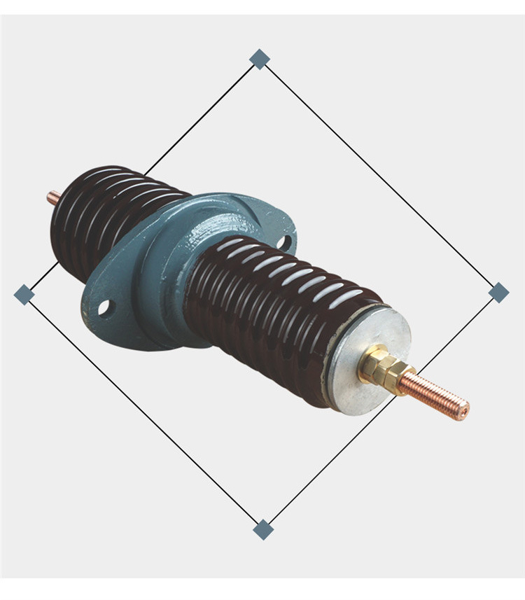 华册电气 CWB-10/12KV/630A 户外 高压穿墙套管 铜棒 陶瓷穿墙套管 直销示例图5