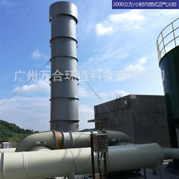2000方沼气火炬内燃式 应用于沼气发电工程
