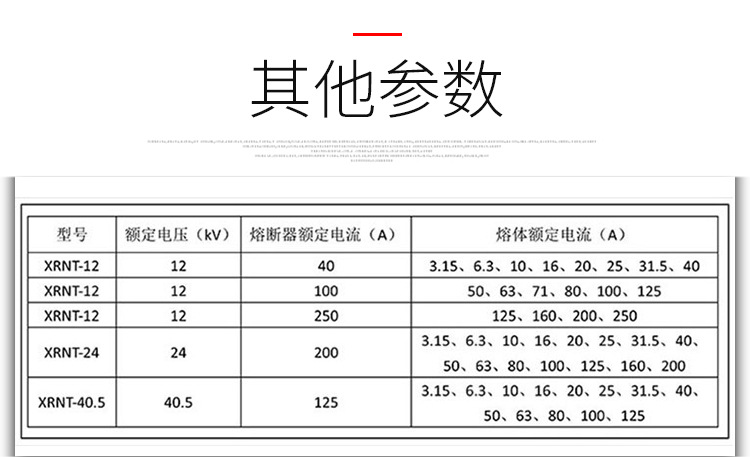 华册电气 10KV 高压高分断能力熔断器 XRNT1-12/2-40A 高压熔断器 XRNT1-10KV熔断器示例图10