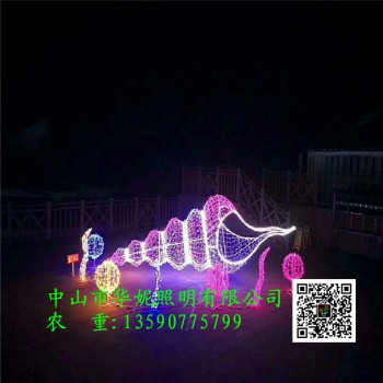 春节户外LED造型灯 中国梦景观灯 路灯杆挂件灯
