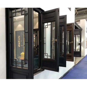 厂家直销中式仿古窗中国风铝合金仿古门窗