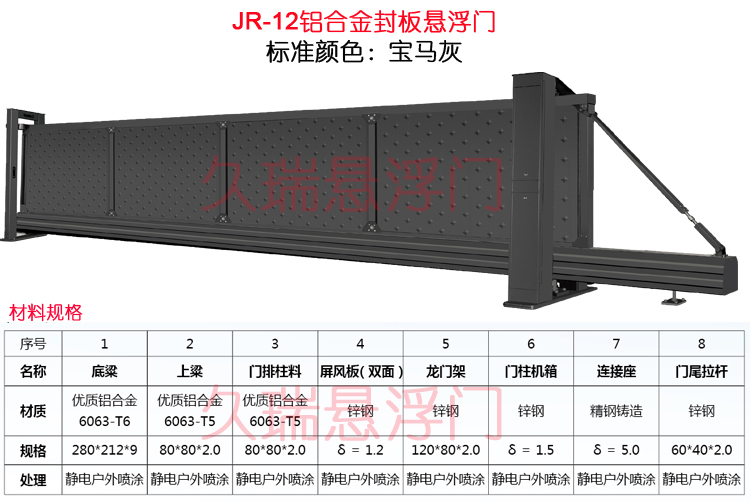 JR-12铝合金封板悬浮门