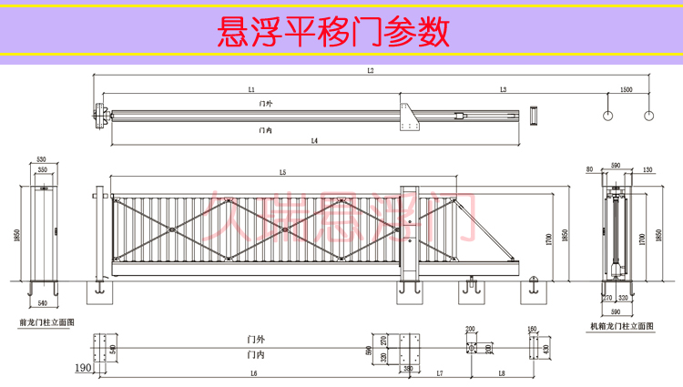 悬浮平移门参数