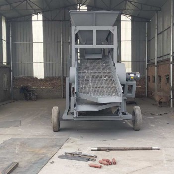 移动式筛沙机_50型振动筛沙机